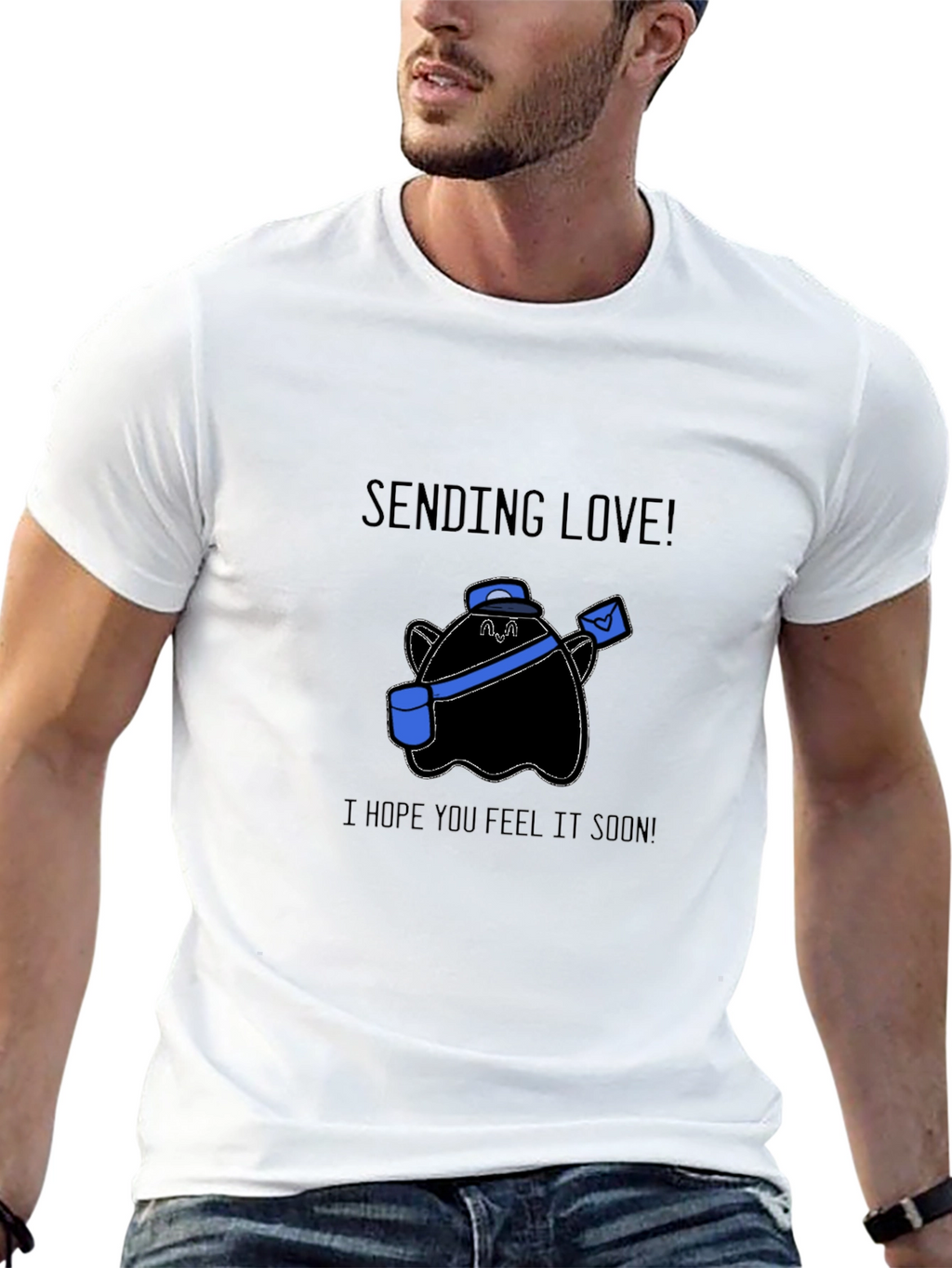 Sending Love Ghost T-Shirt