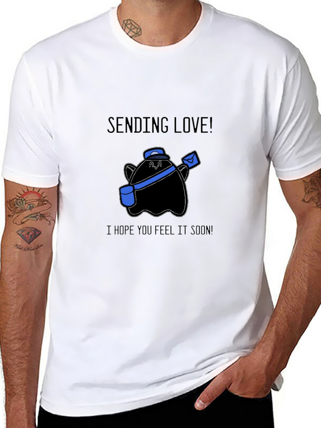 Sending Love Ghost T-Shirt