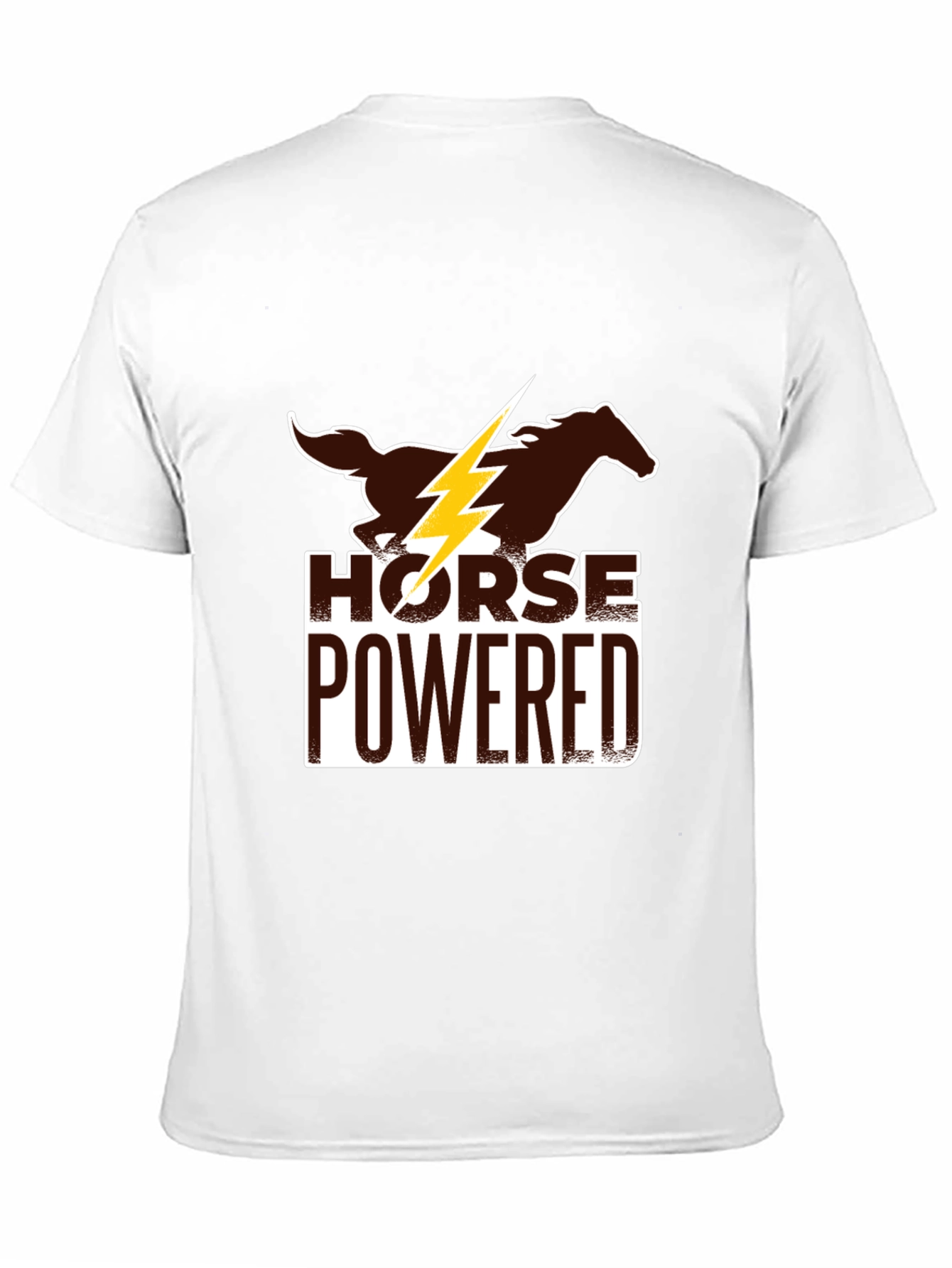 Horse Powered Graphic Tee - Black Cotton Blend