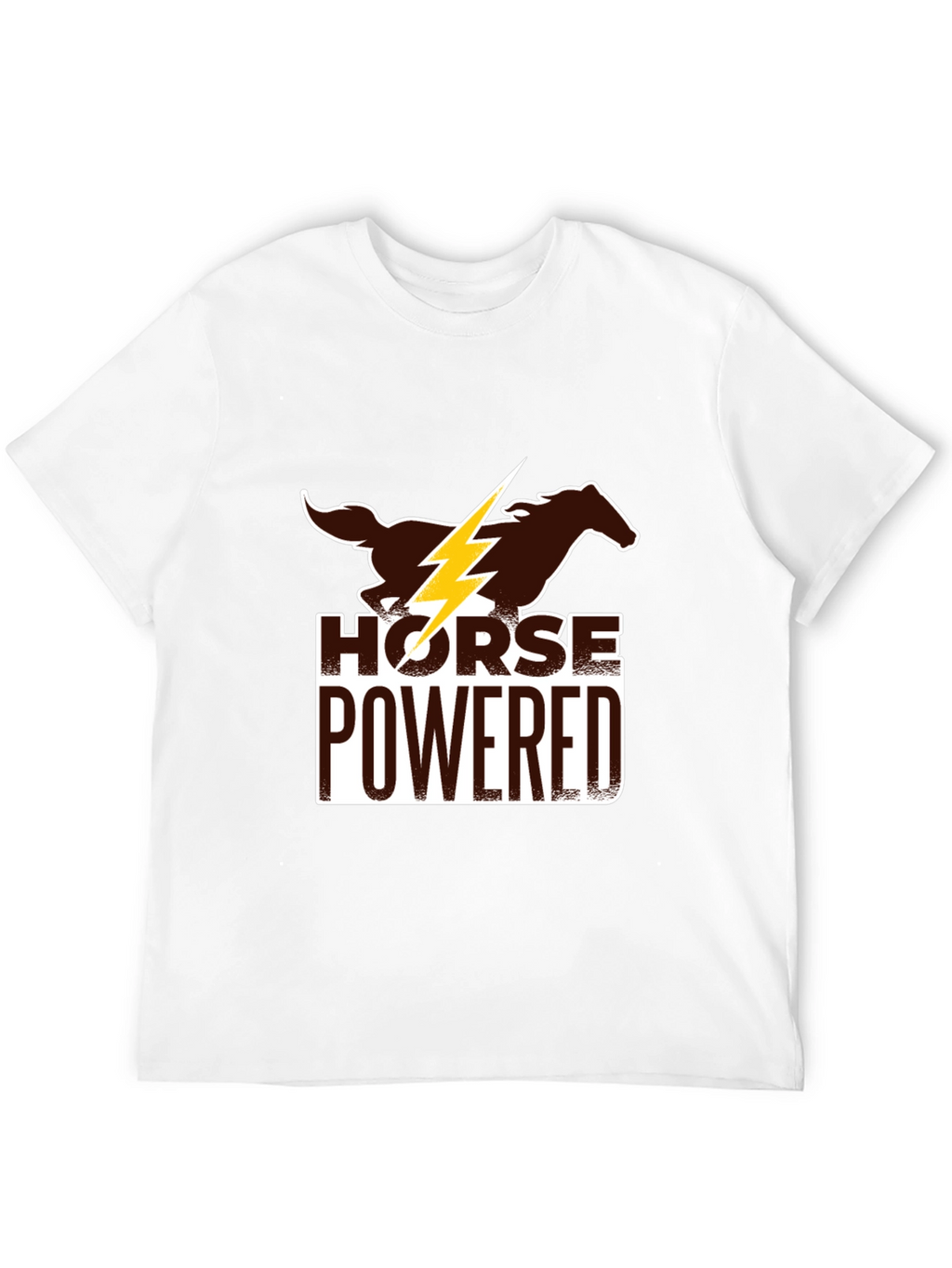 Horse Powered Graphic Tee - Black Cotton Blend