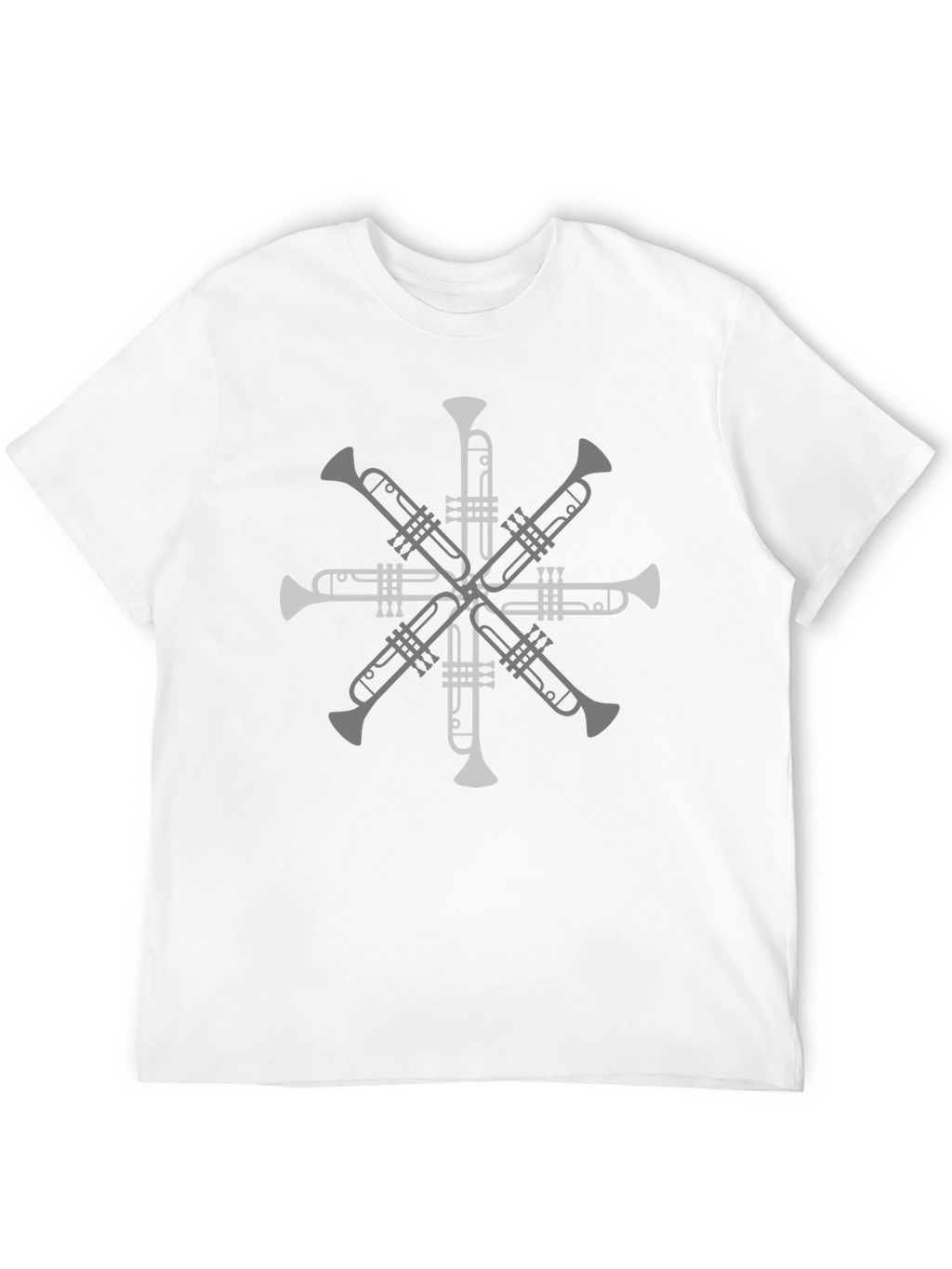 Trumpet Starburst Graphic Tee - Music Lovers T-Shirt