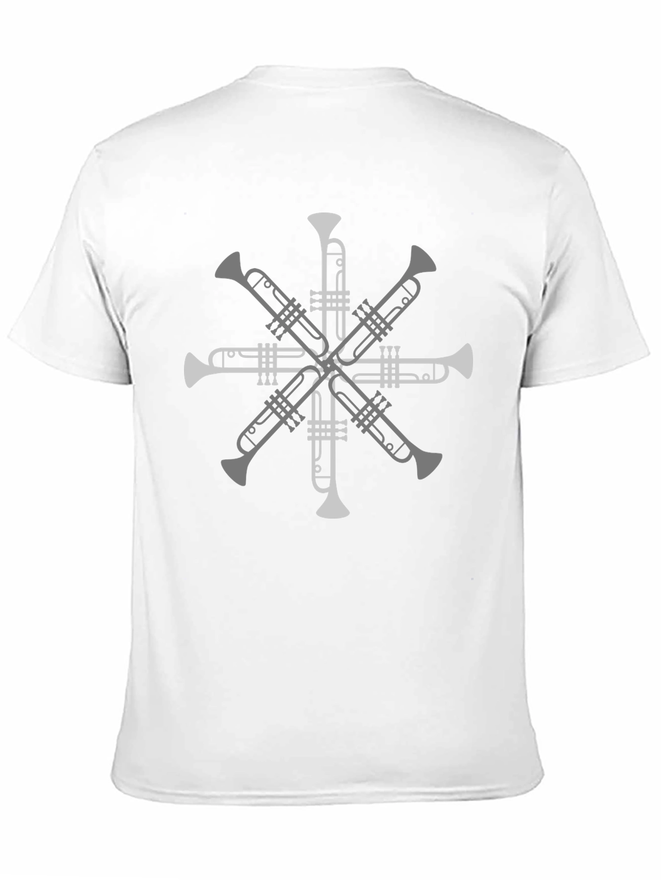 Trumpet Starburst Graphic Tee - Music Lovers T-Shirt