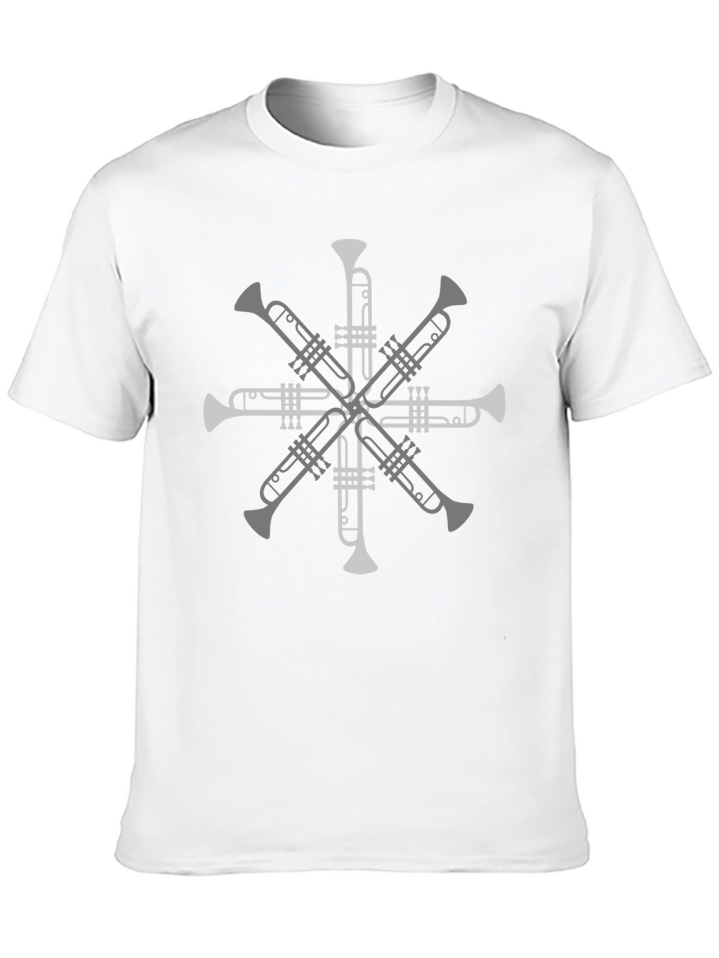 Trumpet Starburst Graphic Tee - Music Lovers T-Shirt