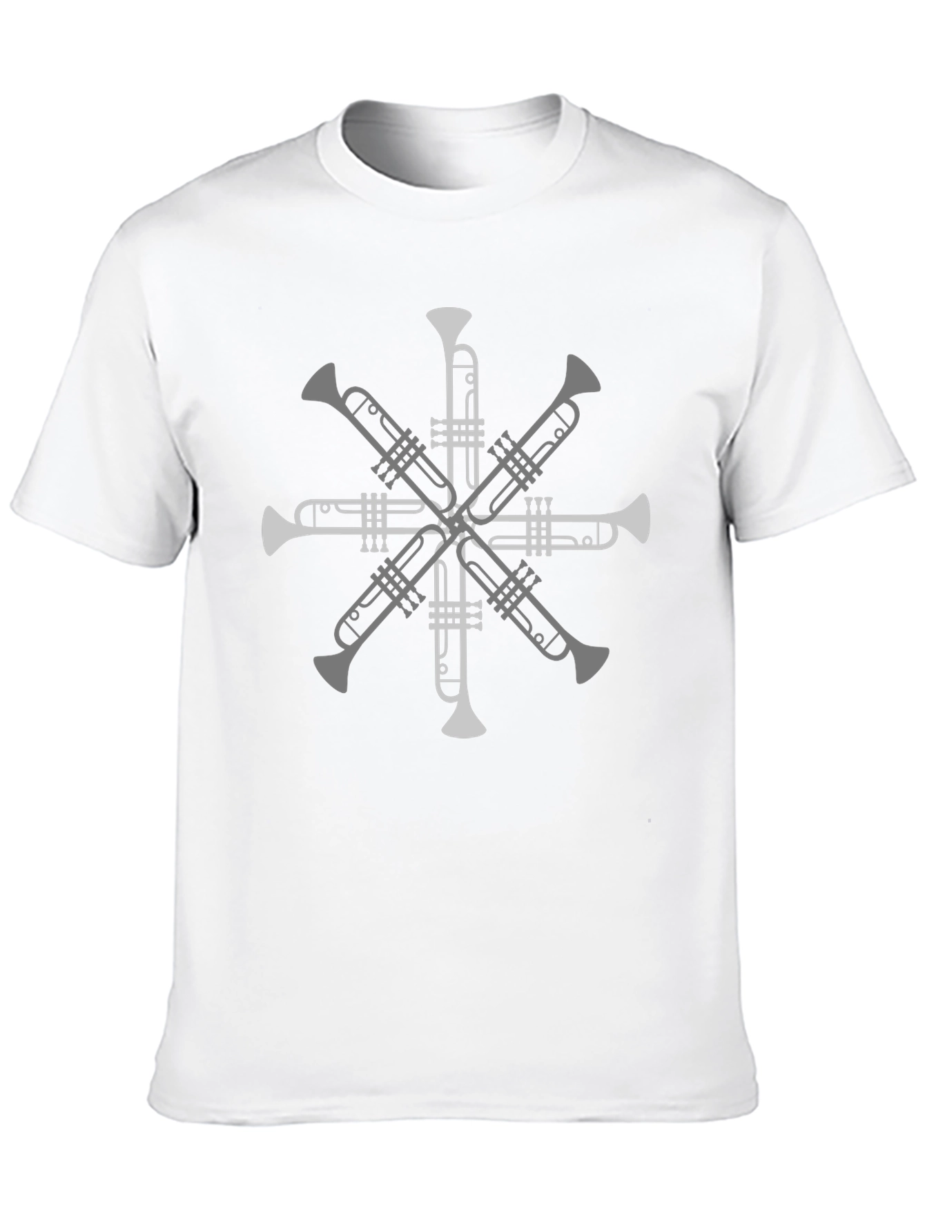 Trumpet Starburst Graphic Tee - Music Lovers T-Shirt