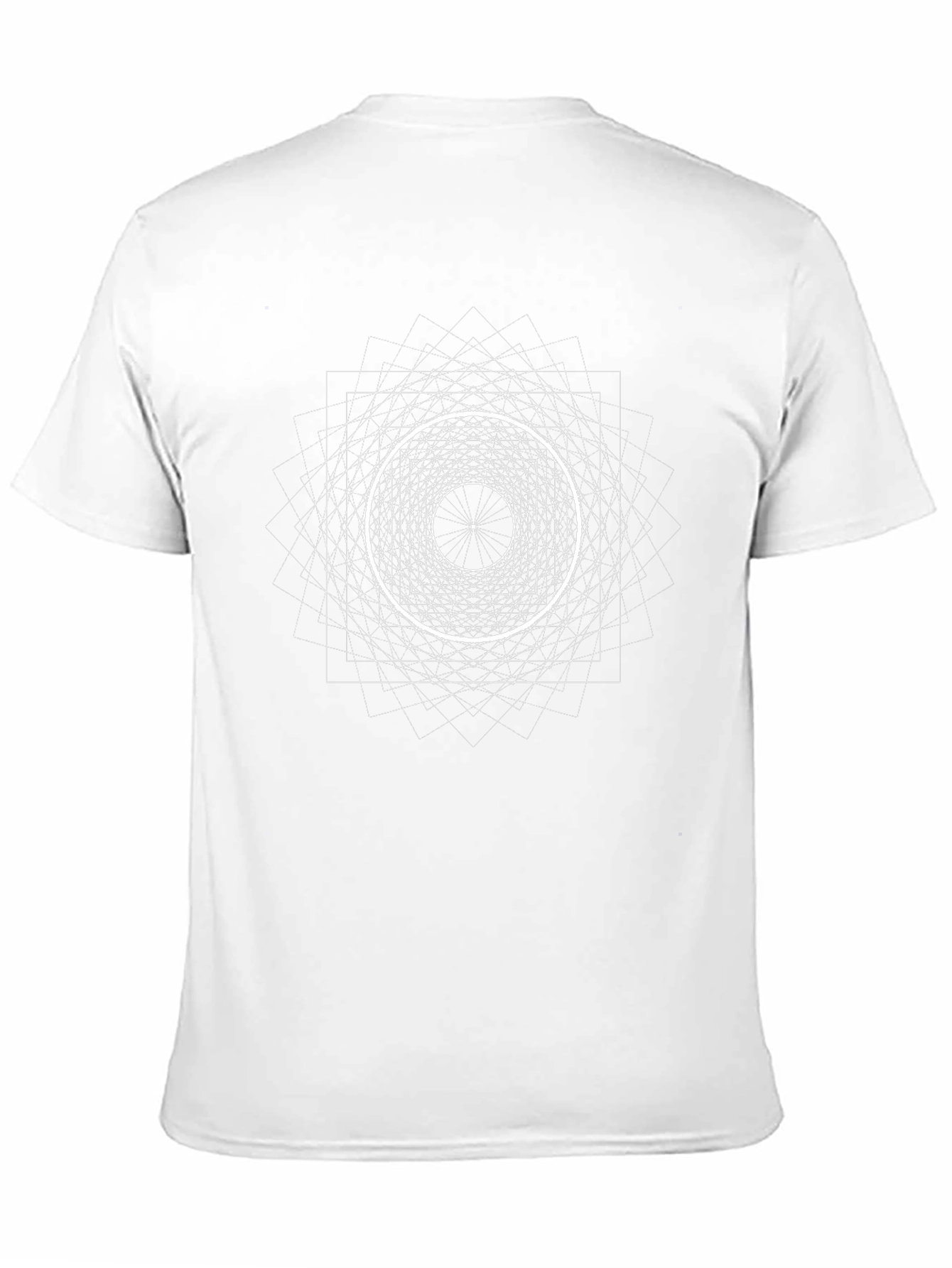 Geometric Graphic Print Black T-Shirt