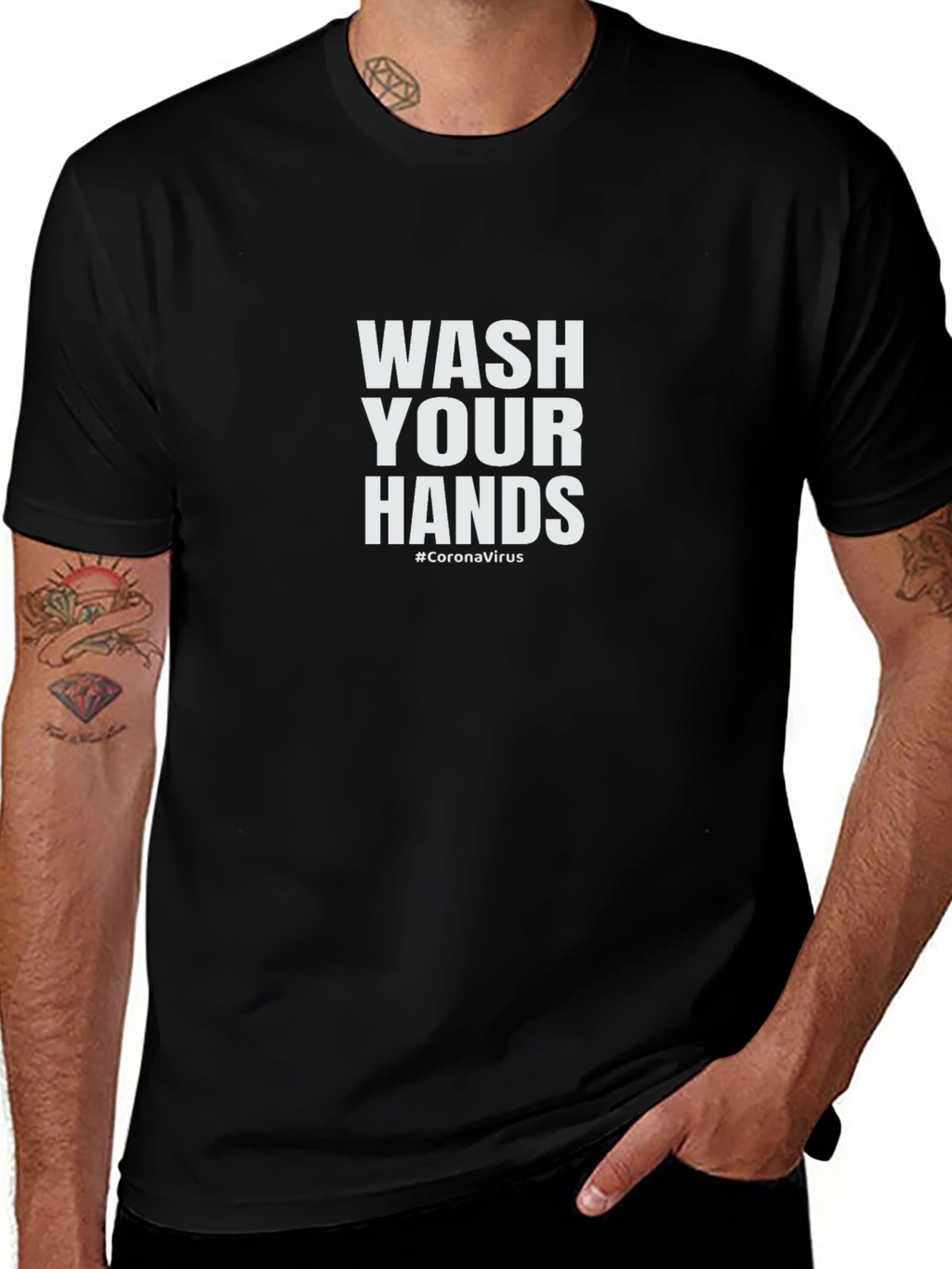 Wash Your Hands T-Shirt - Stay Healthy!