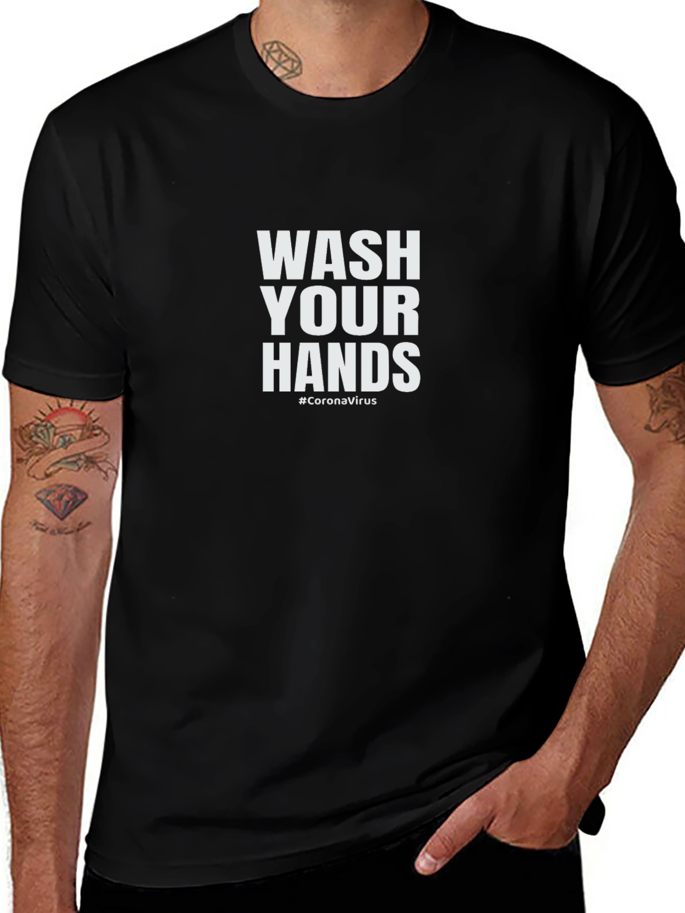 Wash Your Hands T-Shirt - Stay Healthy!