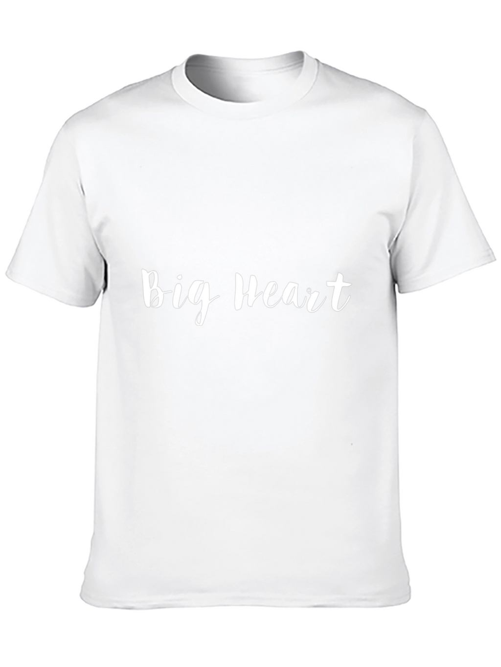 Big Heart Graphic Tee - Soft Cotton Casual T-Shirt