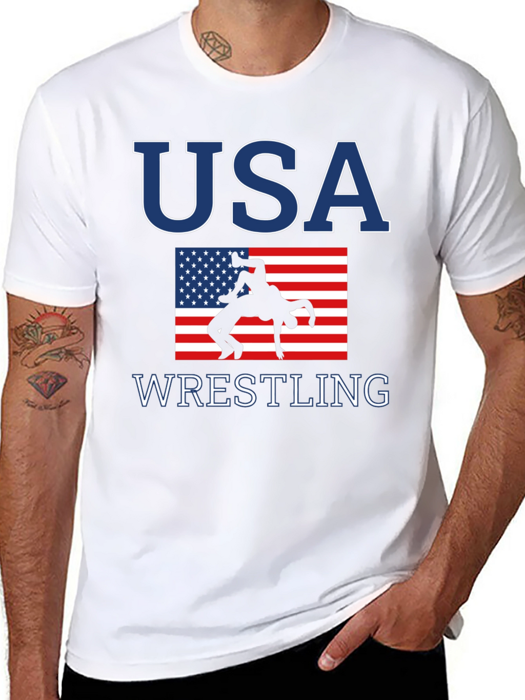 USA Wrestling Patriotic T-Shirt