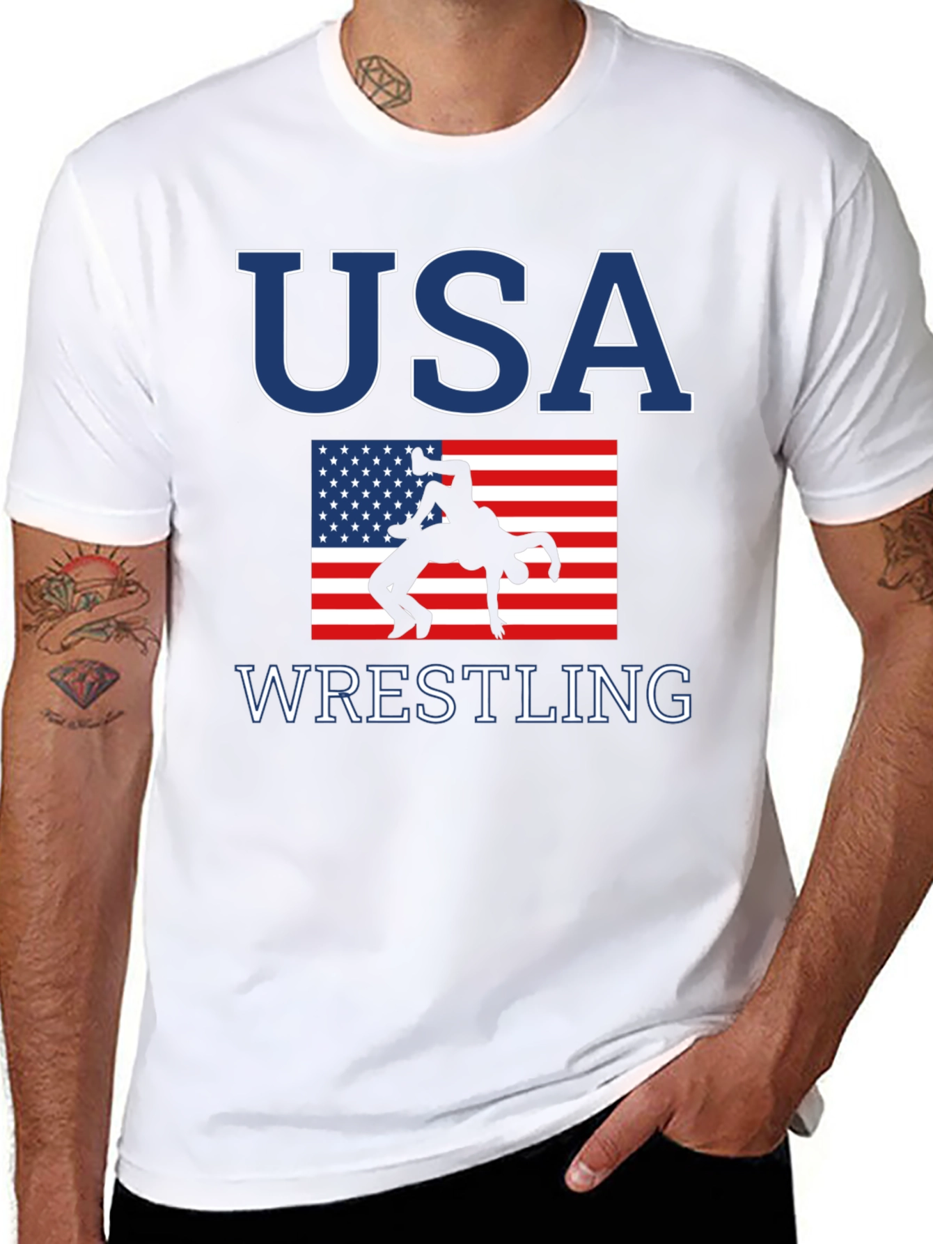 USA Wrestling Patriotic T-Shirt