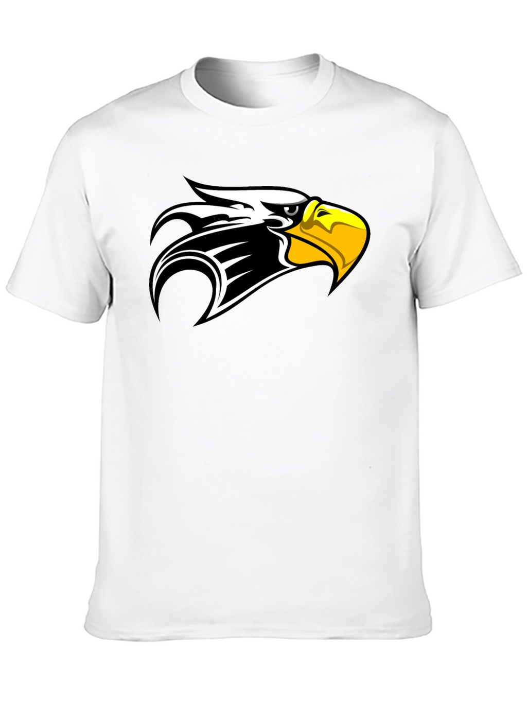 Black T-Shirt with Eagle Head Design