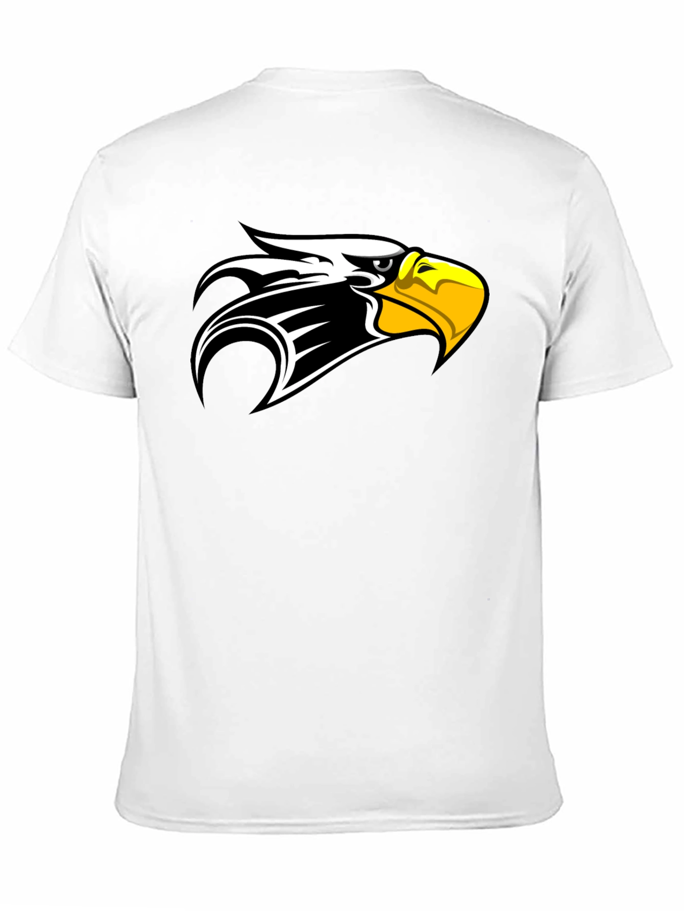 Black T-Shirt with Eagle Head Design