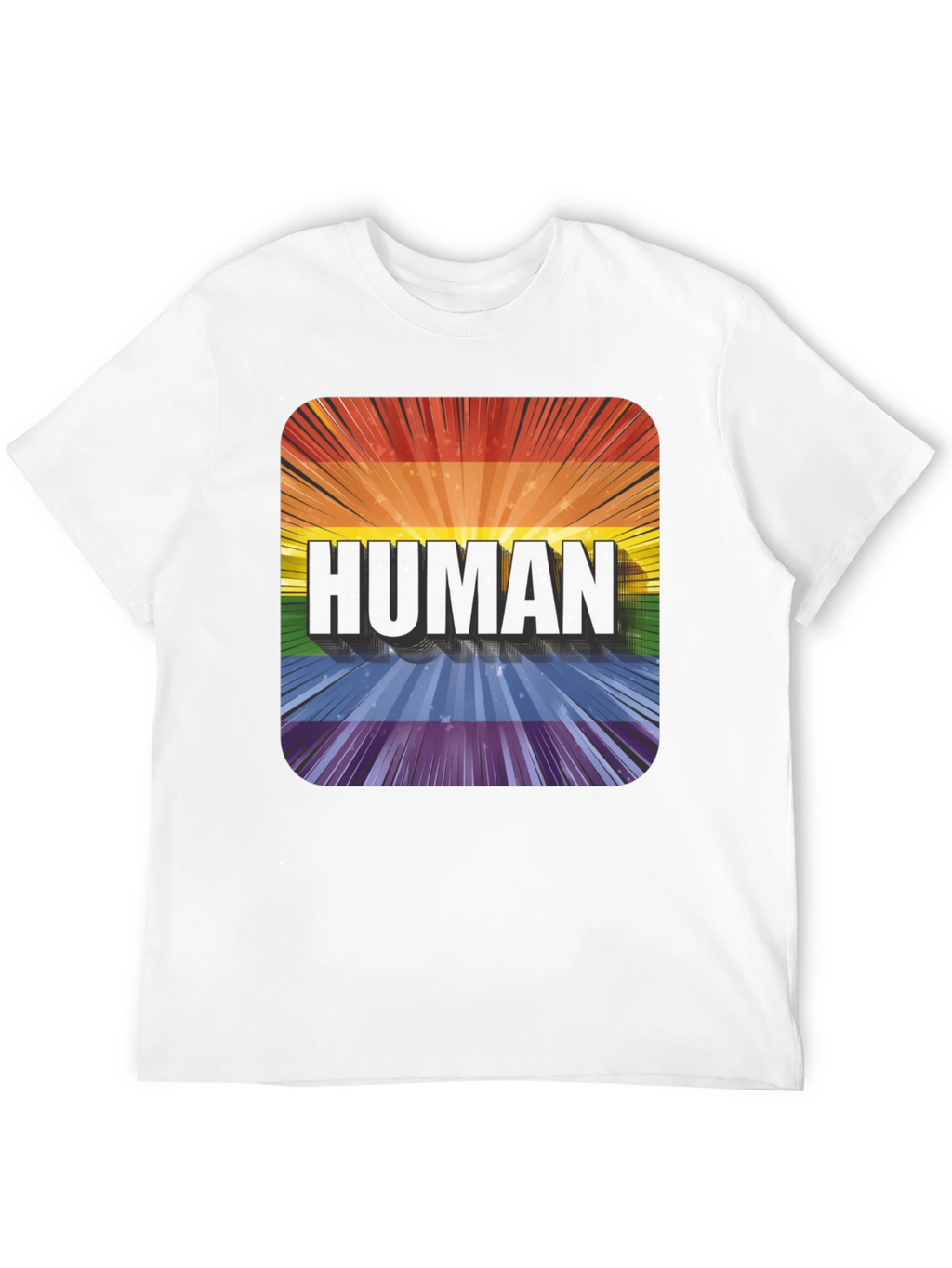 Human Pride T-Shirt - LGBTQ+ Rainbow Tee