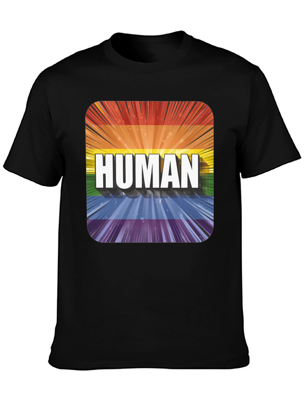 Human Pride T-Shirt - LGBTQ+ Rainbow Tee