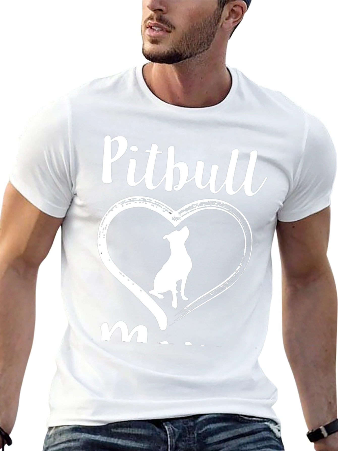 Pitbull Mom T-Shirt Dog Lover Tee