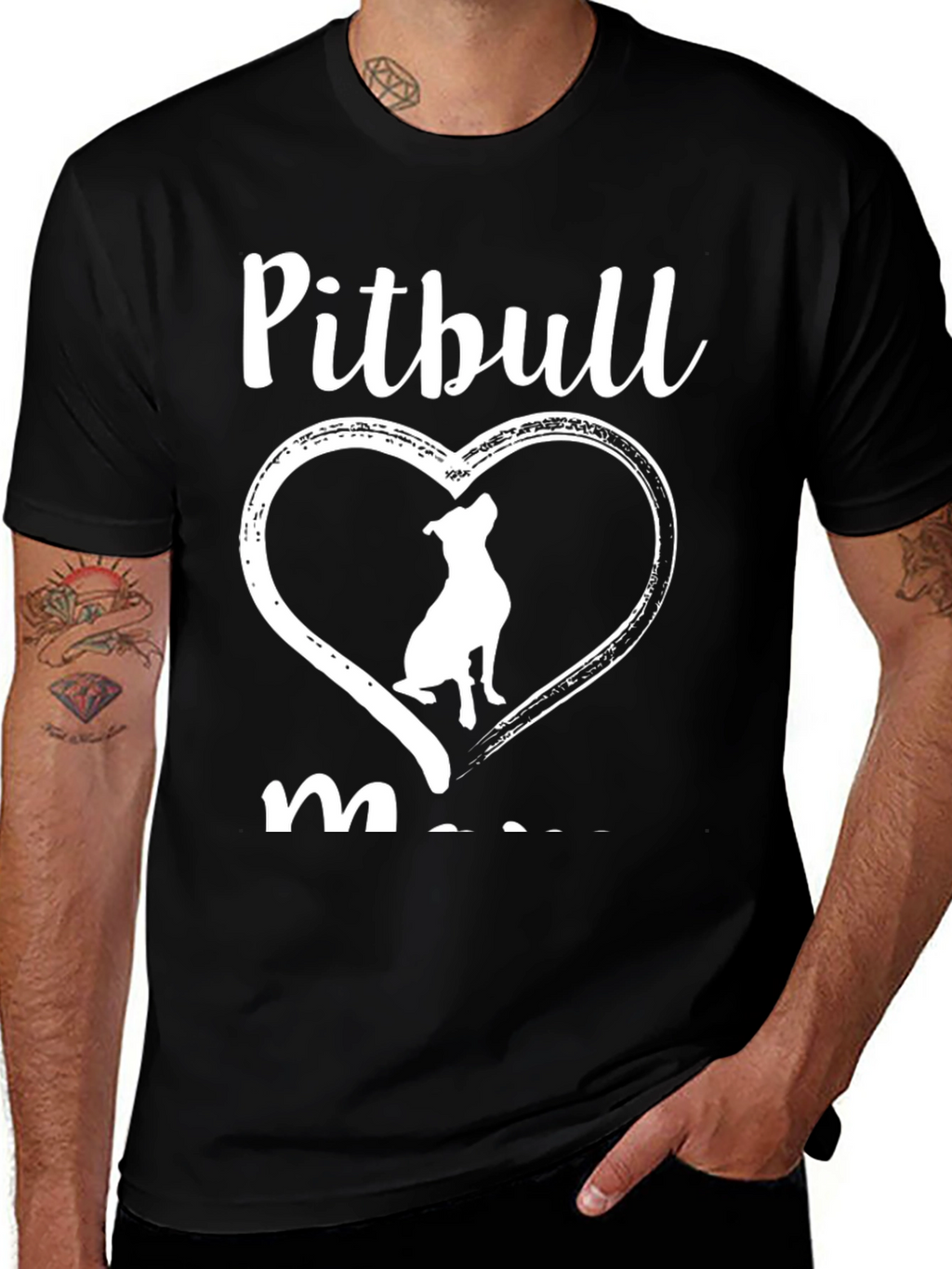 Pitbull Mom T-Shirt Dog Lover Tee