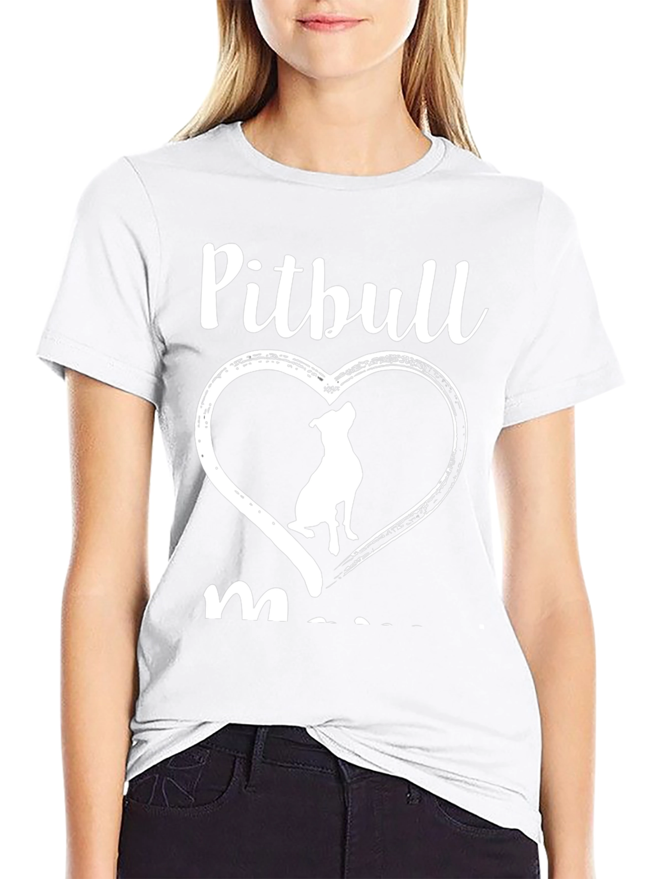 Pitbull Mom T-Shirt Dog Lover Tee