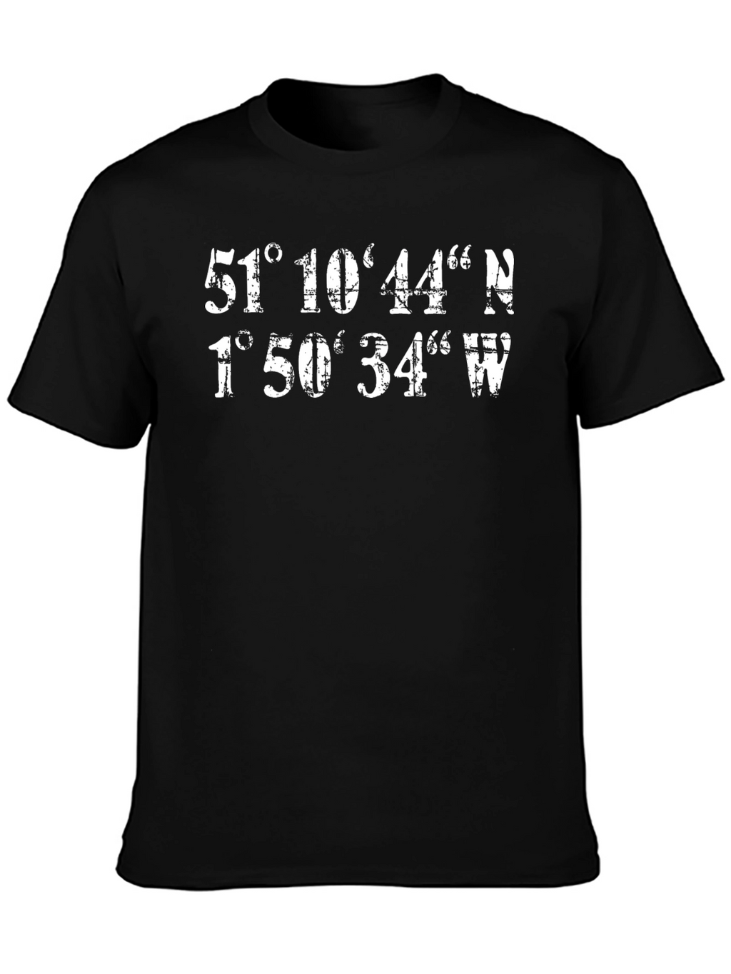 Coordinates Graphic Print Black T-Shirt