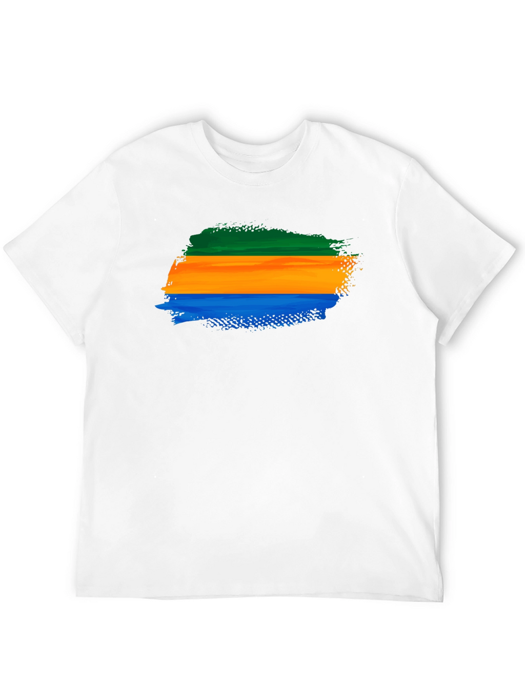 Gabon Flag Brushstroke T-Shirt