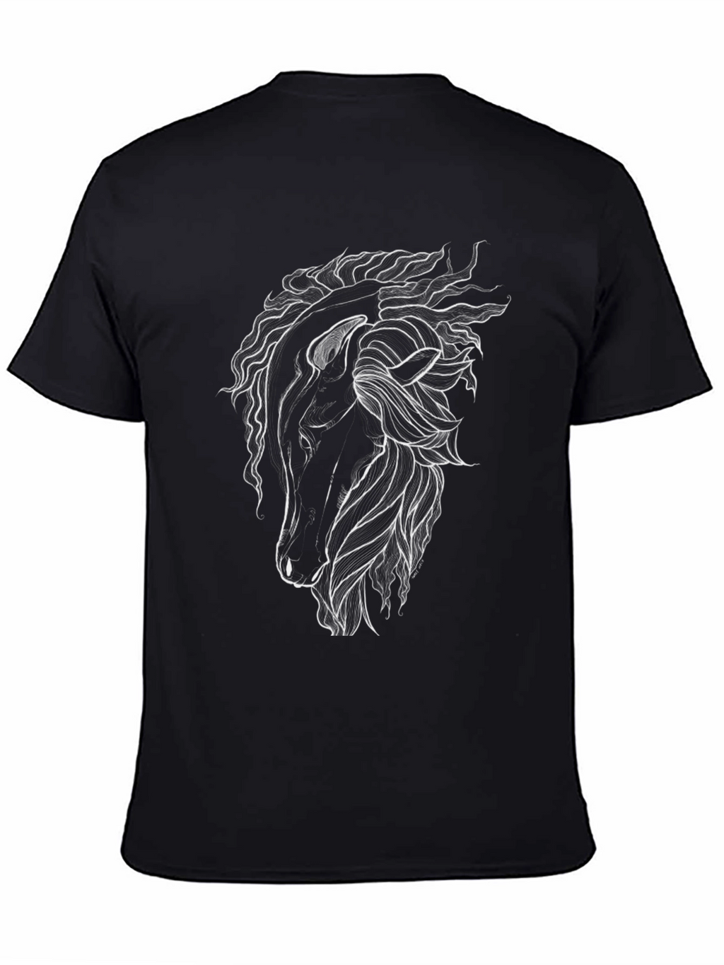Horse Graphic Tee - Mens Black T-Shirt