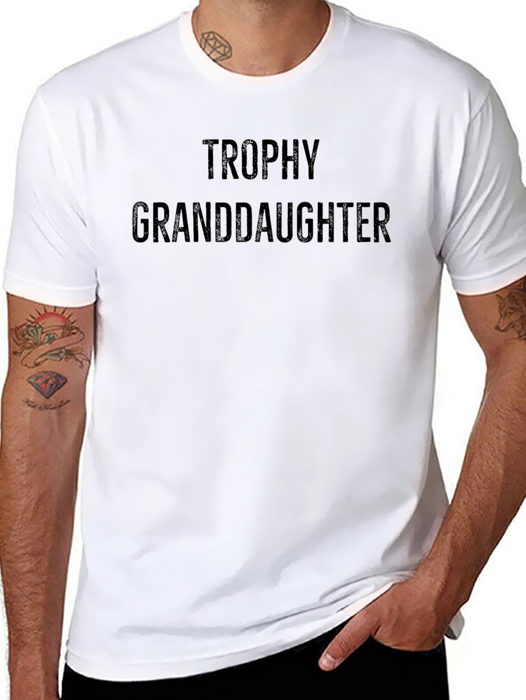 Trophy Granddaughter Black T-Shirt