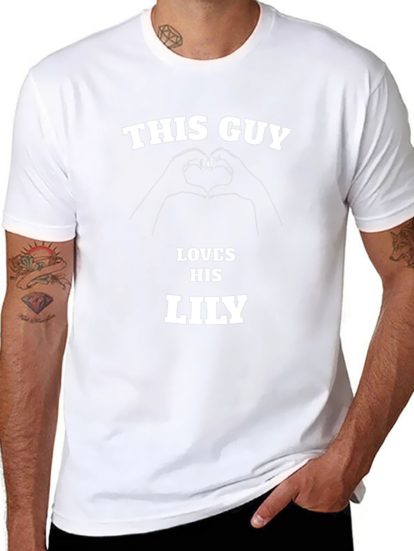 This Guy Loves His Lily T-Shirt