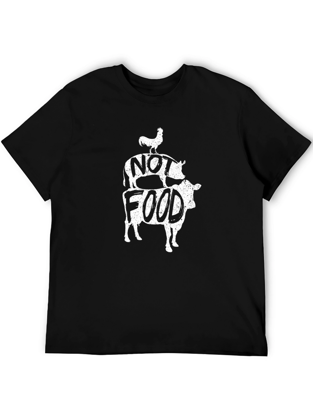 Vegan Not Food Tee - Black Graphic T-Shirt