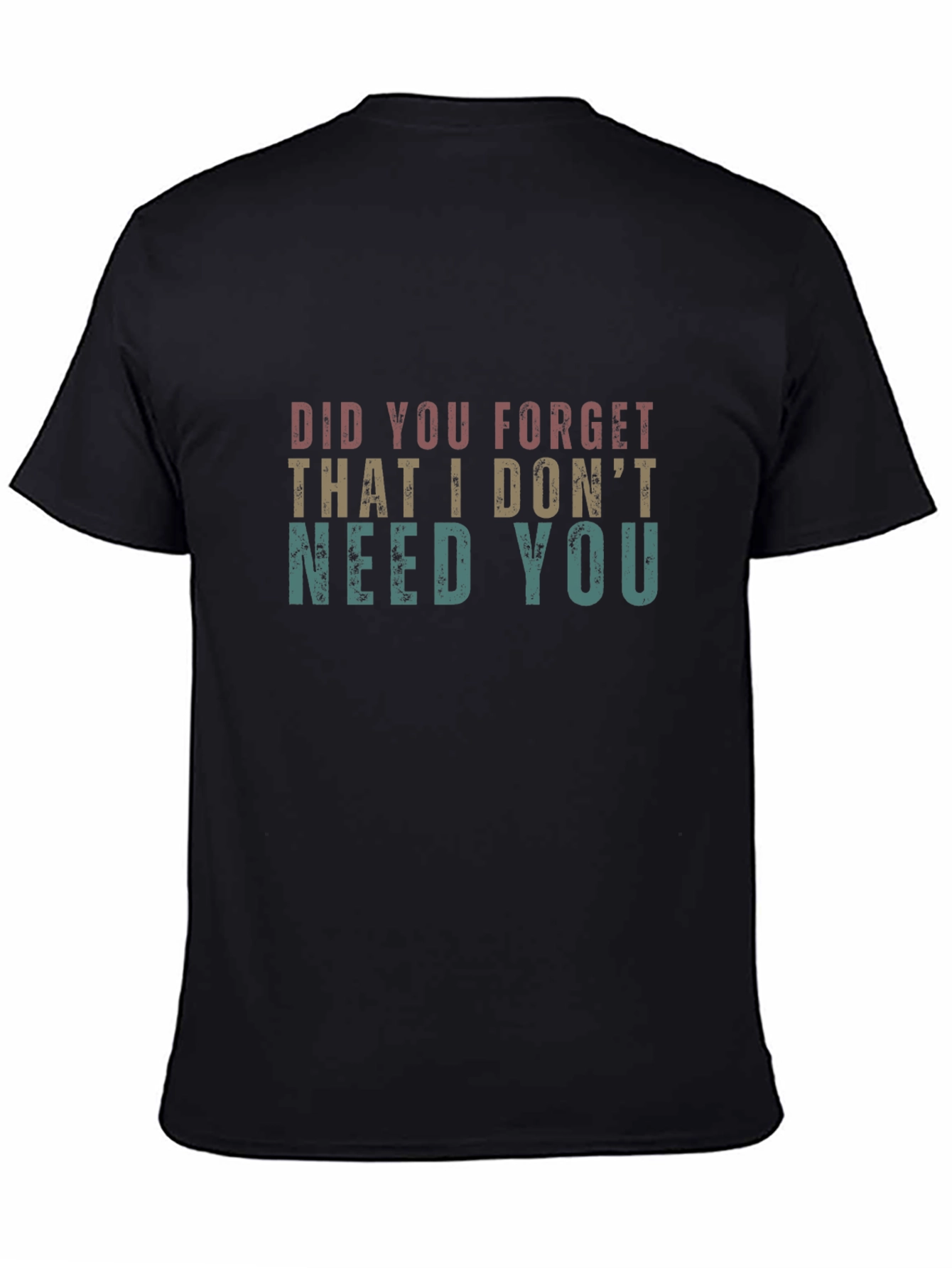 Did You Forget Tee - Black Graphic T-Shirt