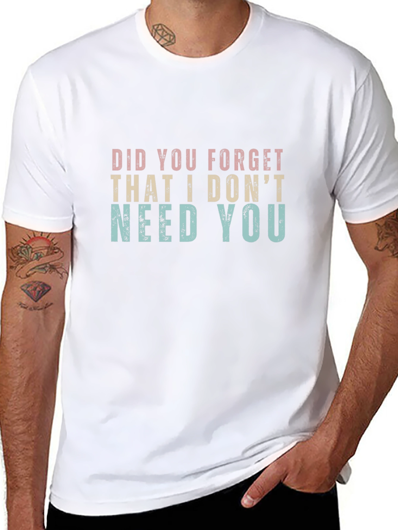 Did You Forget Tee - Black Graphic T-Shirt