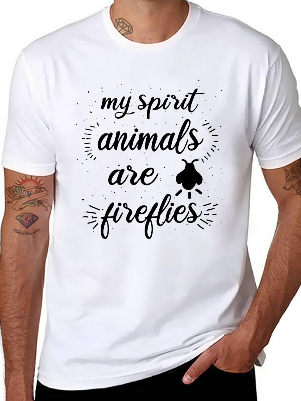 My Spirit Animals Are Fireflies Graphic Tee