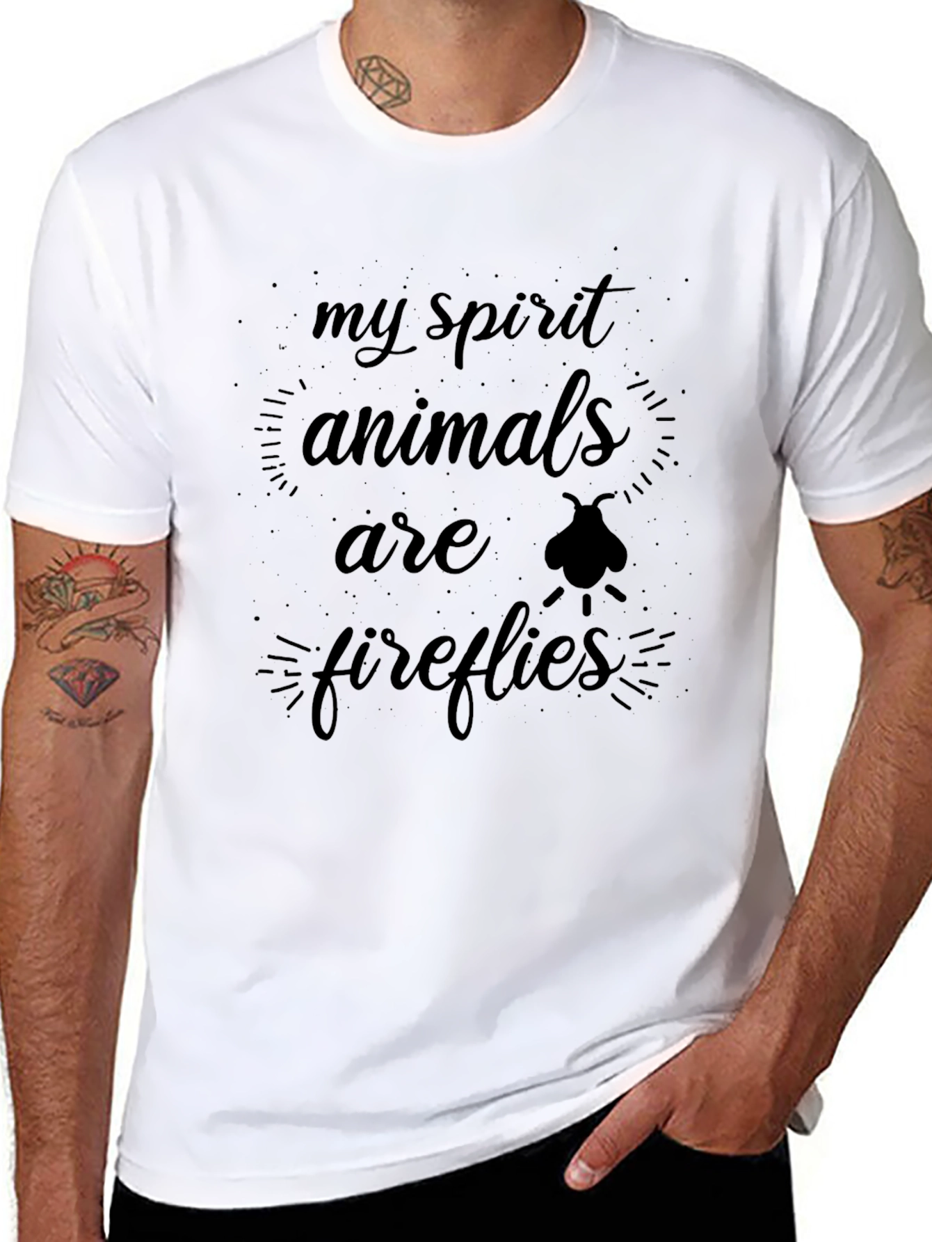 My Spirit Animals Are Fireflies Graphic Tee