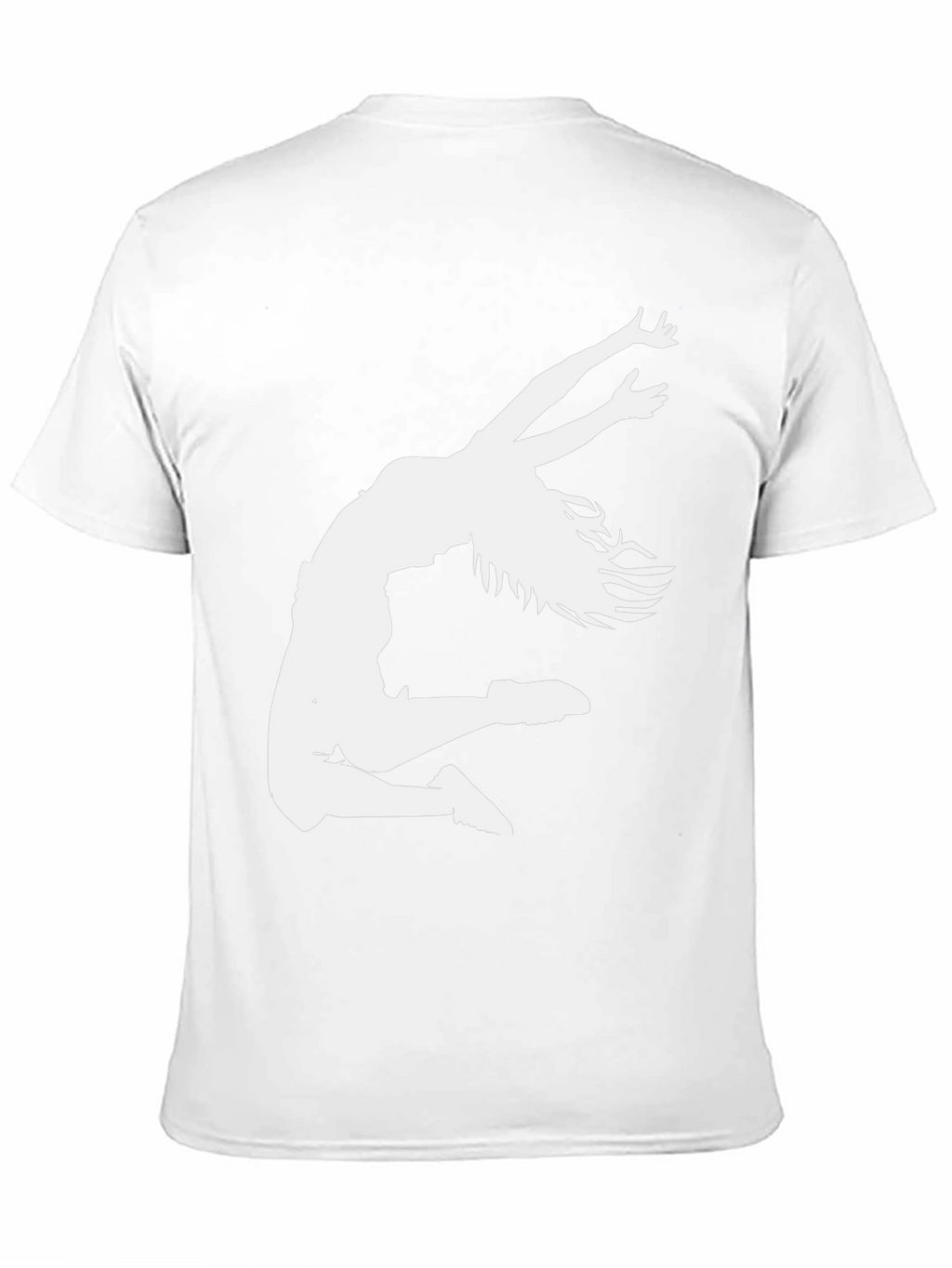 Dance Silhouette Graphic Tee - Black Cotton T-Shirt
