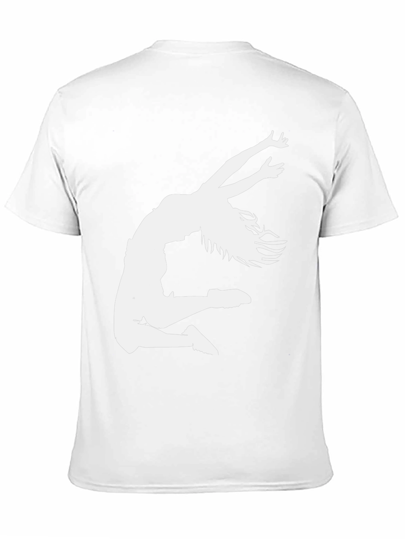 Dance Silhouette Graphic Tee - Black Cotton T-Shirt