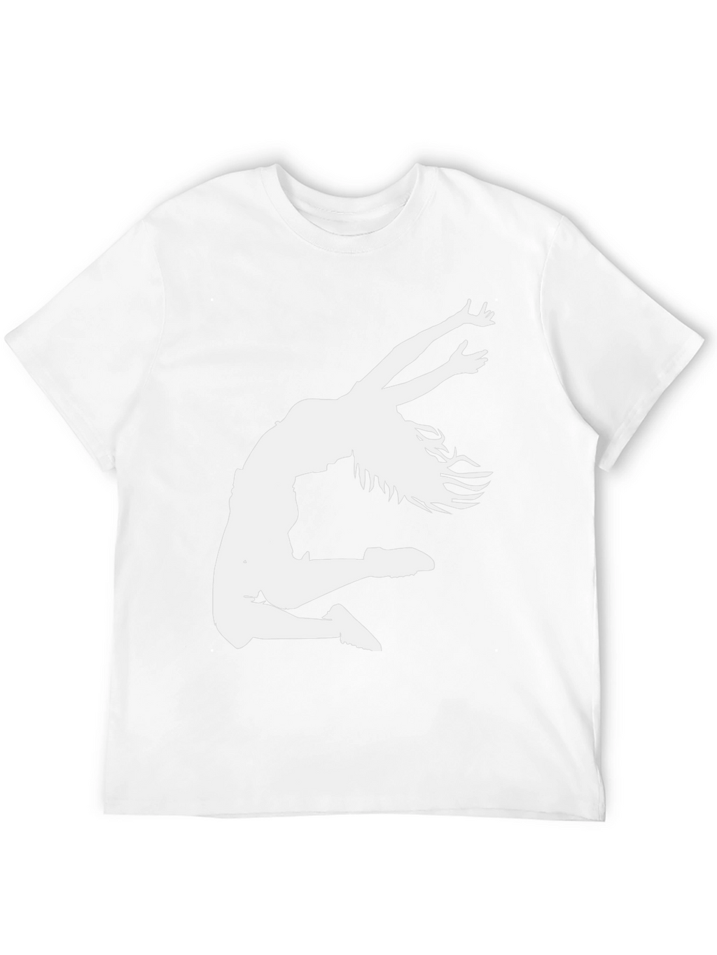 Dance Silhouette Graphic Tee - Black Cotton T-Shirt