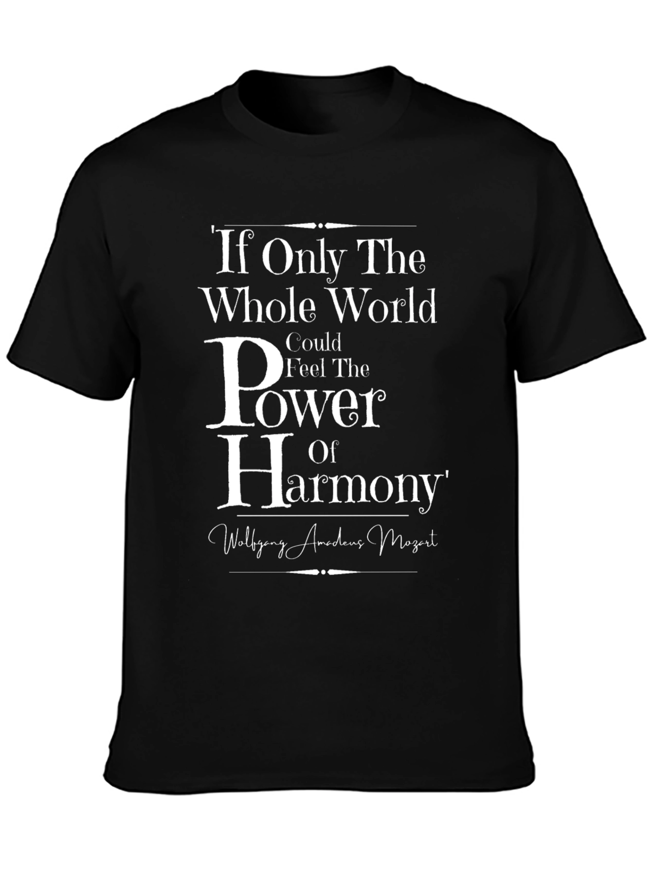 Mozart Harmony T-Shirt - Classical Music Fan Tee