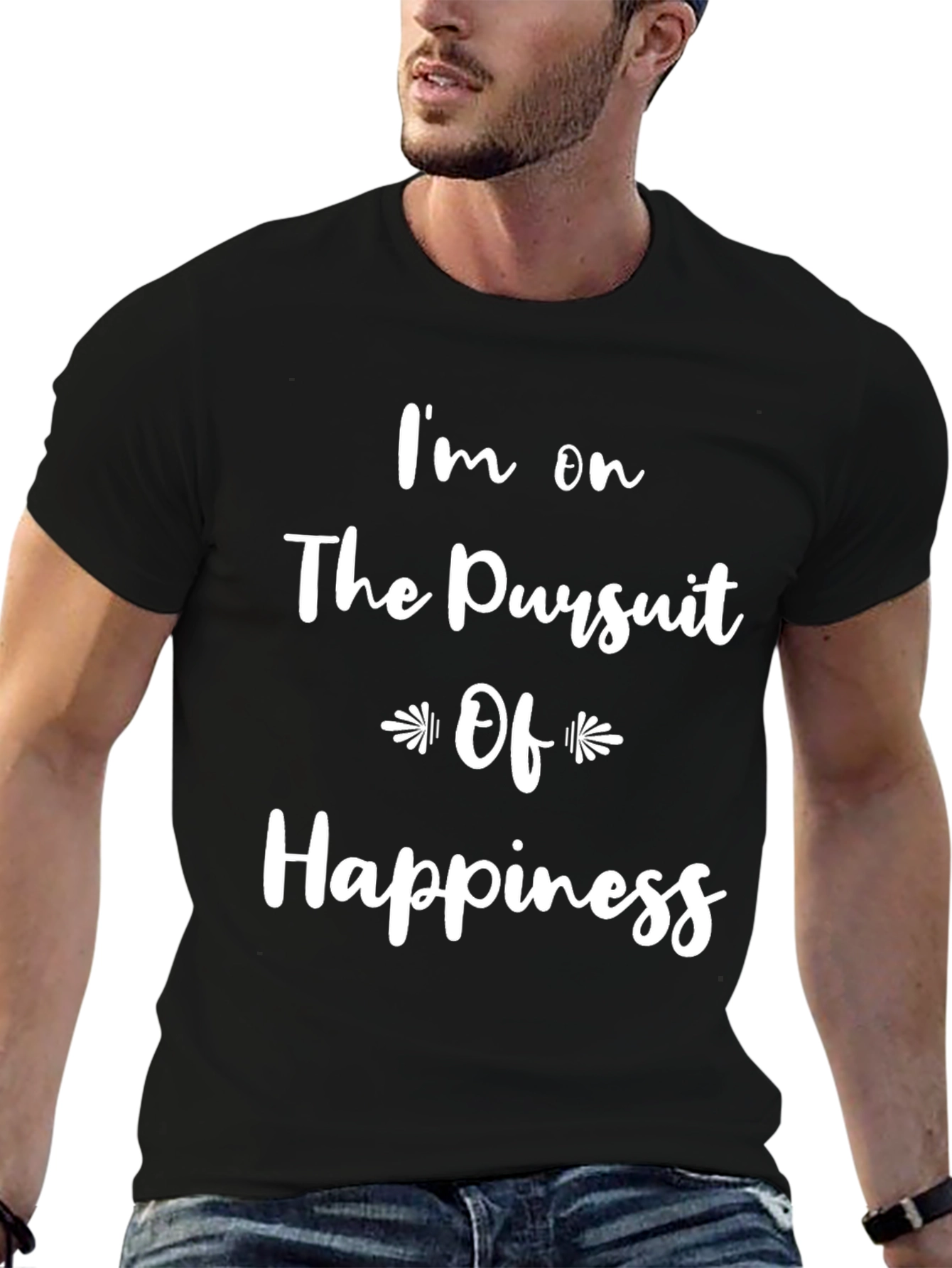 Pursuit of Happiness Black Graphic Tee
