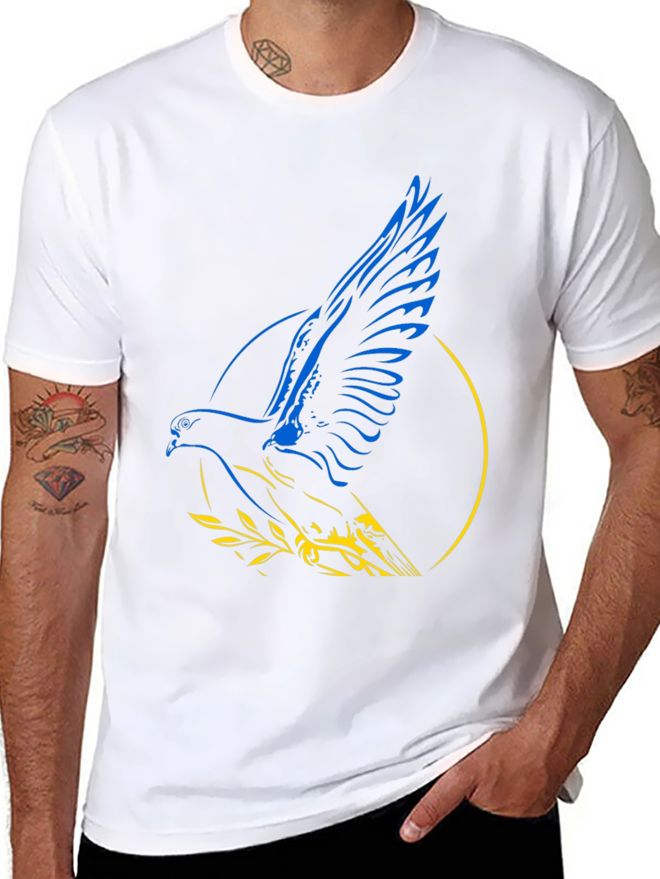 Ukraine Dove T-Shirt - Peace for Ukraine