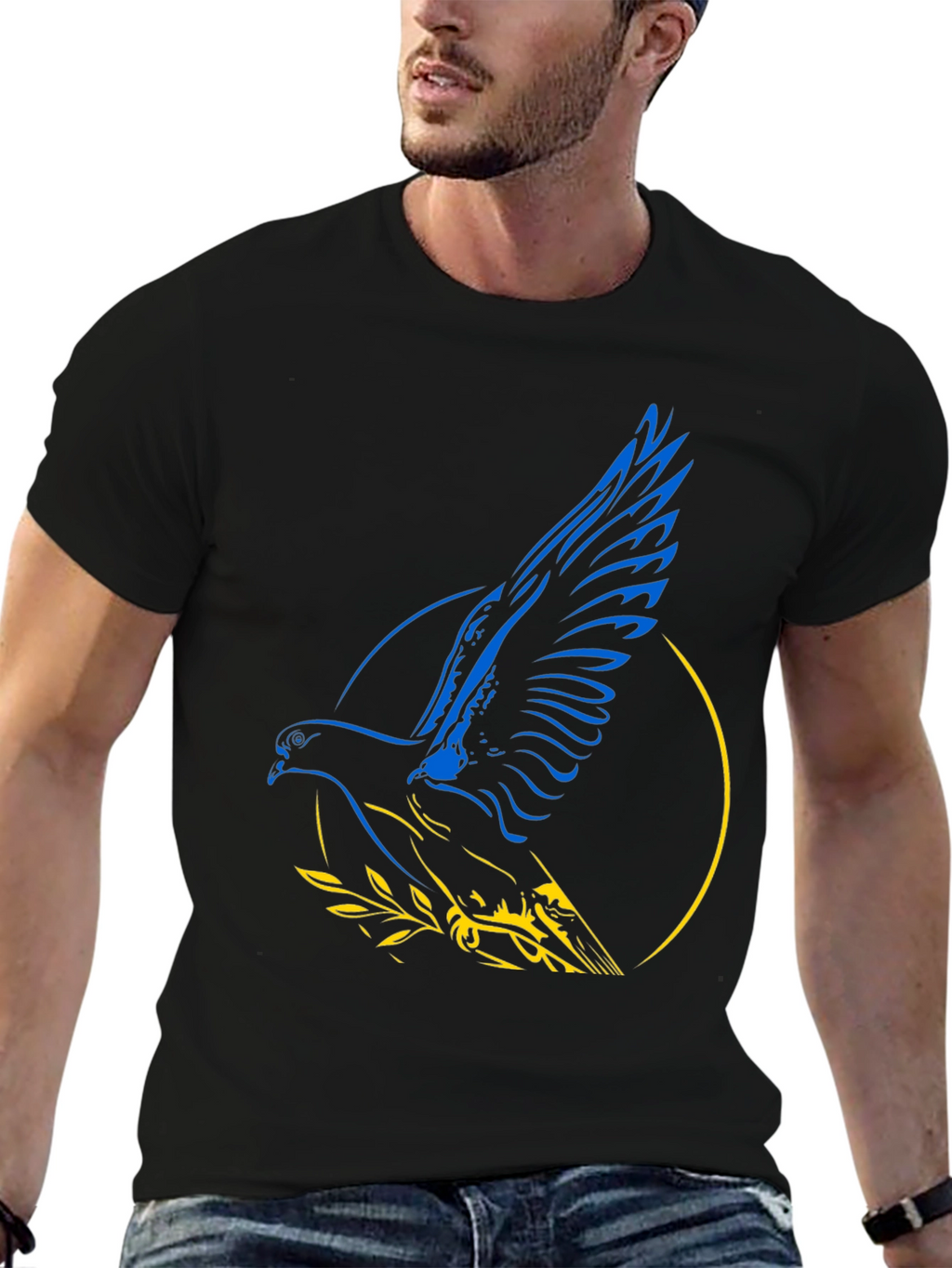 Ukraine Dove T-Shirt - Peace for Ukraine