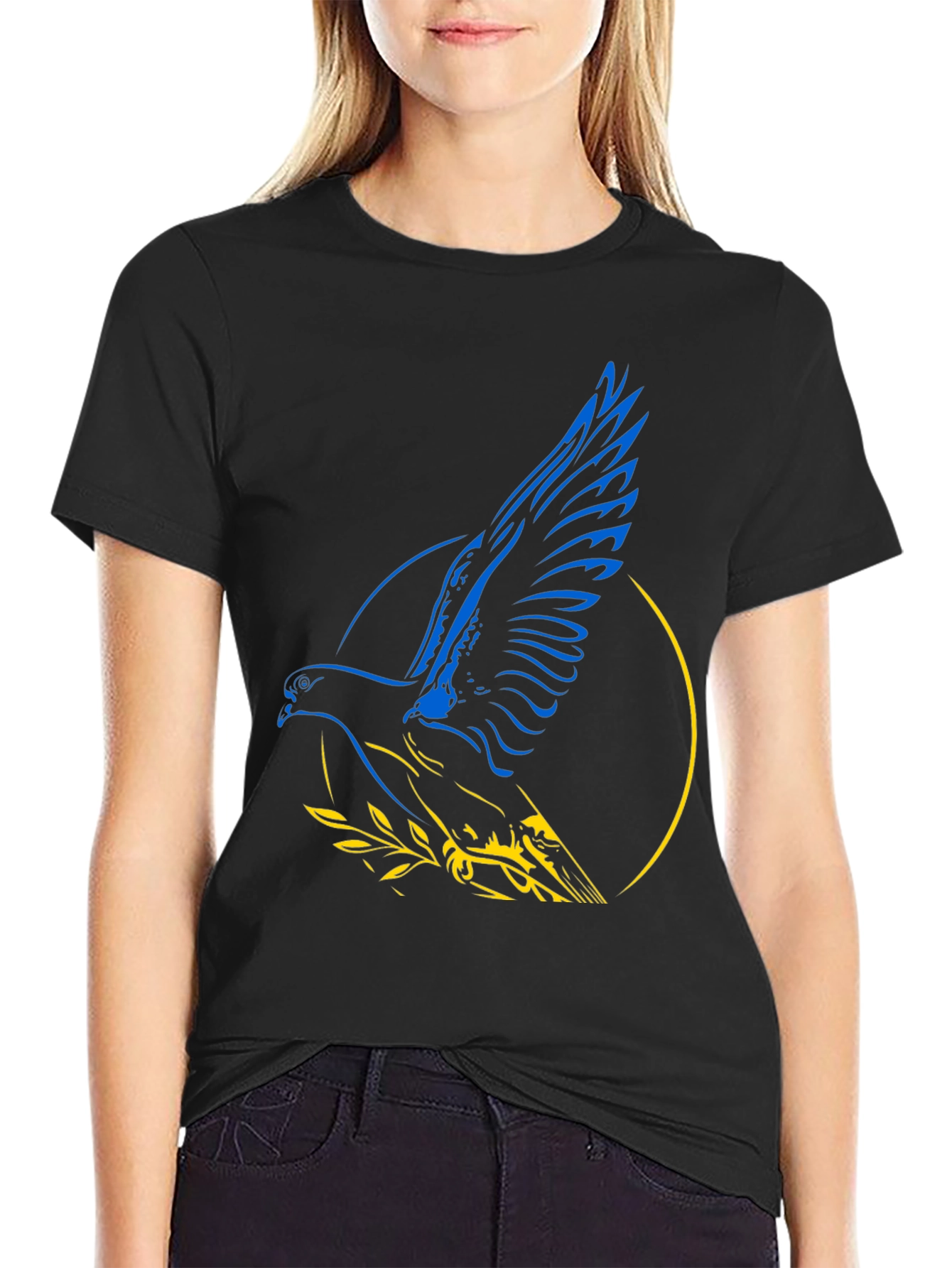Ukraine Dove T-Shirt - Peace for Ukraine