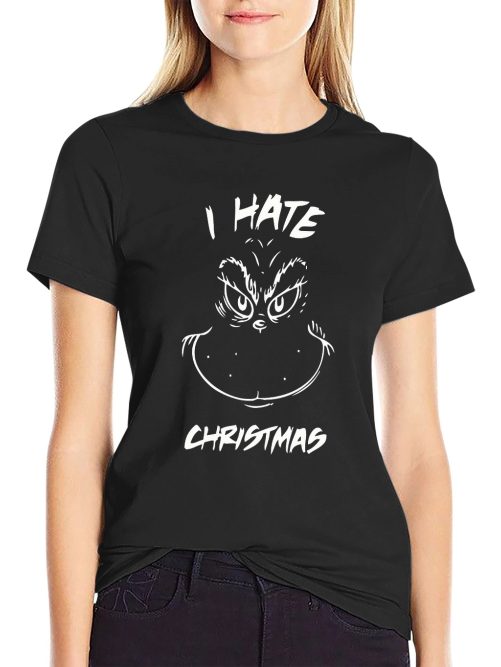 Grinch I Hate Christmas T-Shirt Funny Holiday Tee
