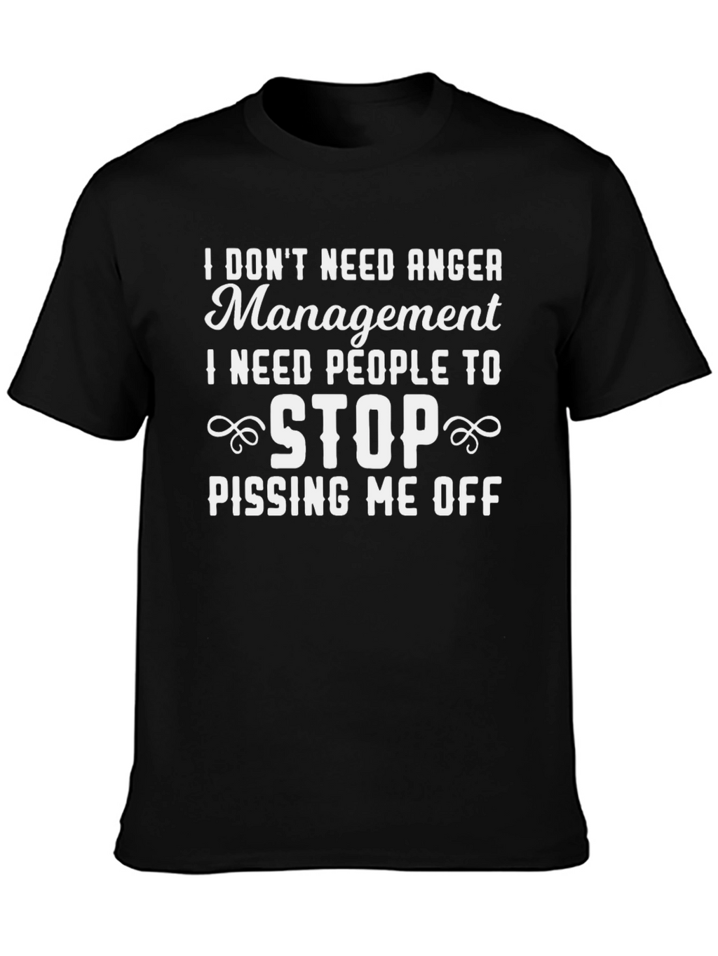 Funny Anger Management Graphic T-Shirt