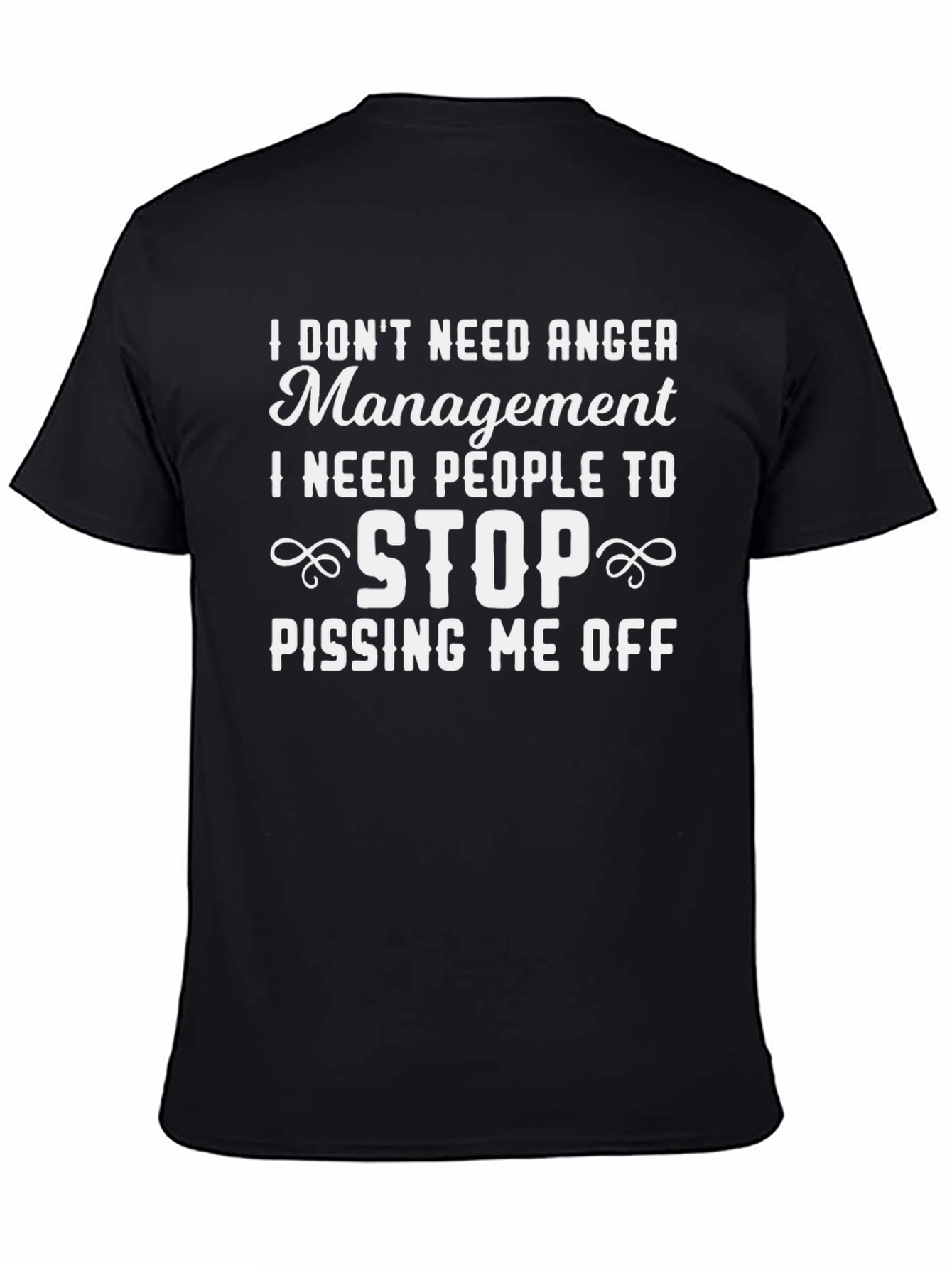 Funny Anger Management Graphic T-Shirt