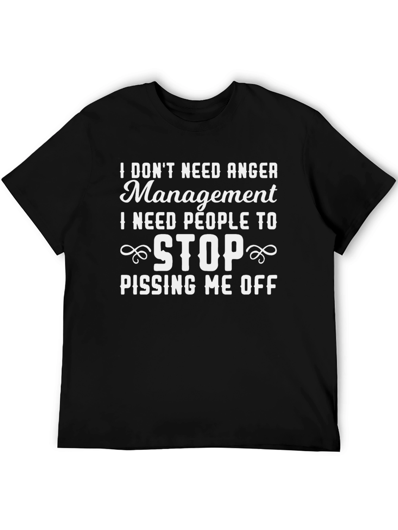 Funny Anger Management Graphic T-Shirt