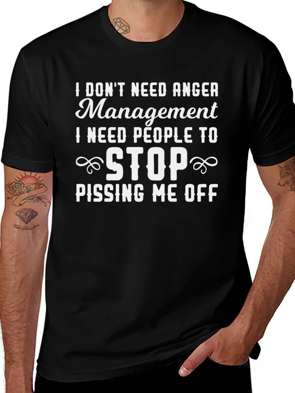 Funny Anger Management Graphic T-Shirt