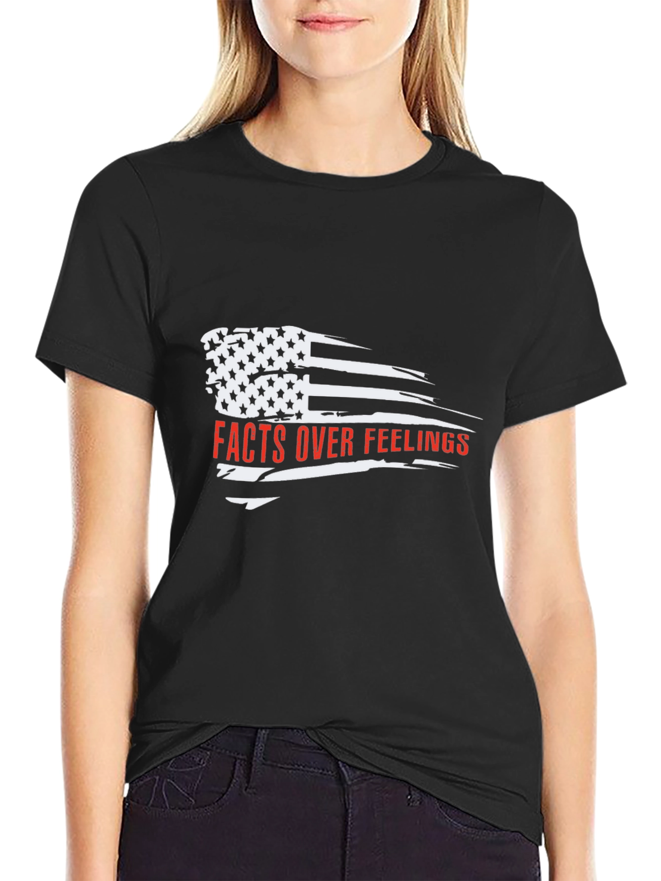 Facts Over Feelings American Flag T-Shirt