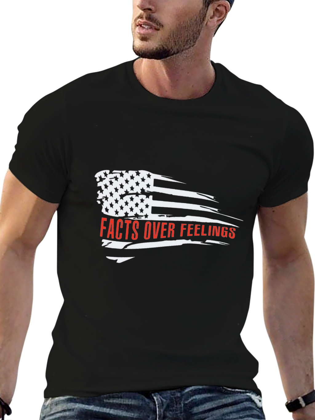 Facts Over Feelings American Flag T-Shirt