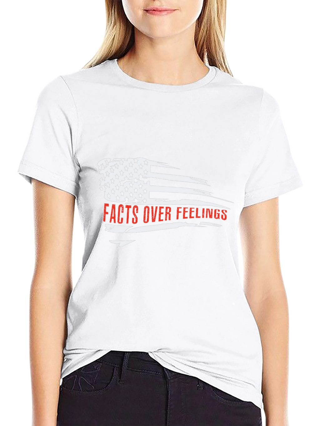 Facts Over Feelings American Flag T-Shirt