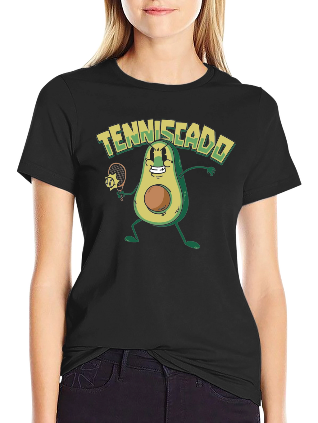 Tenniscado Funny Avocado Tennis T-Shirt