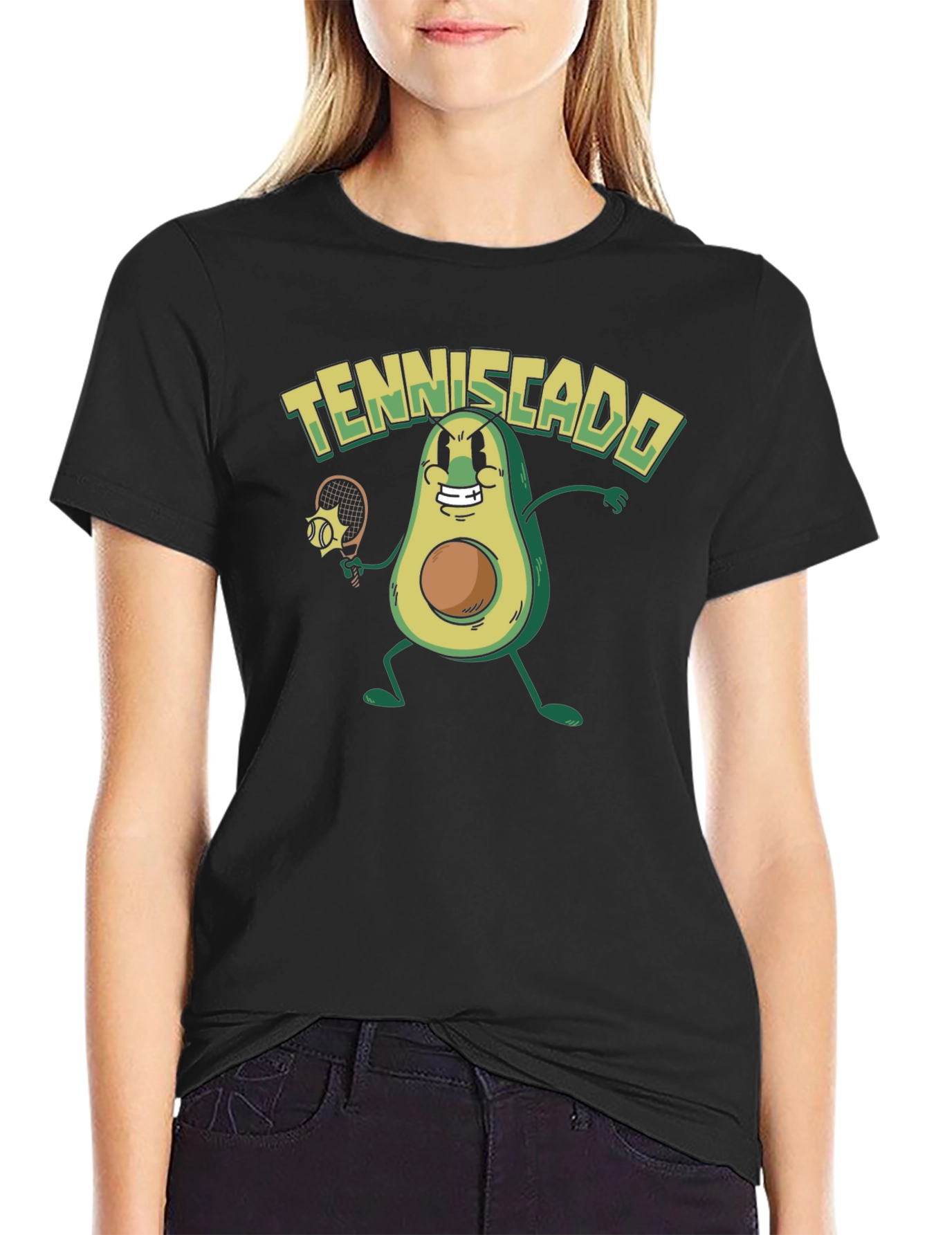 Tenniscado Funny Avocado Tennis T-Shirt