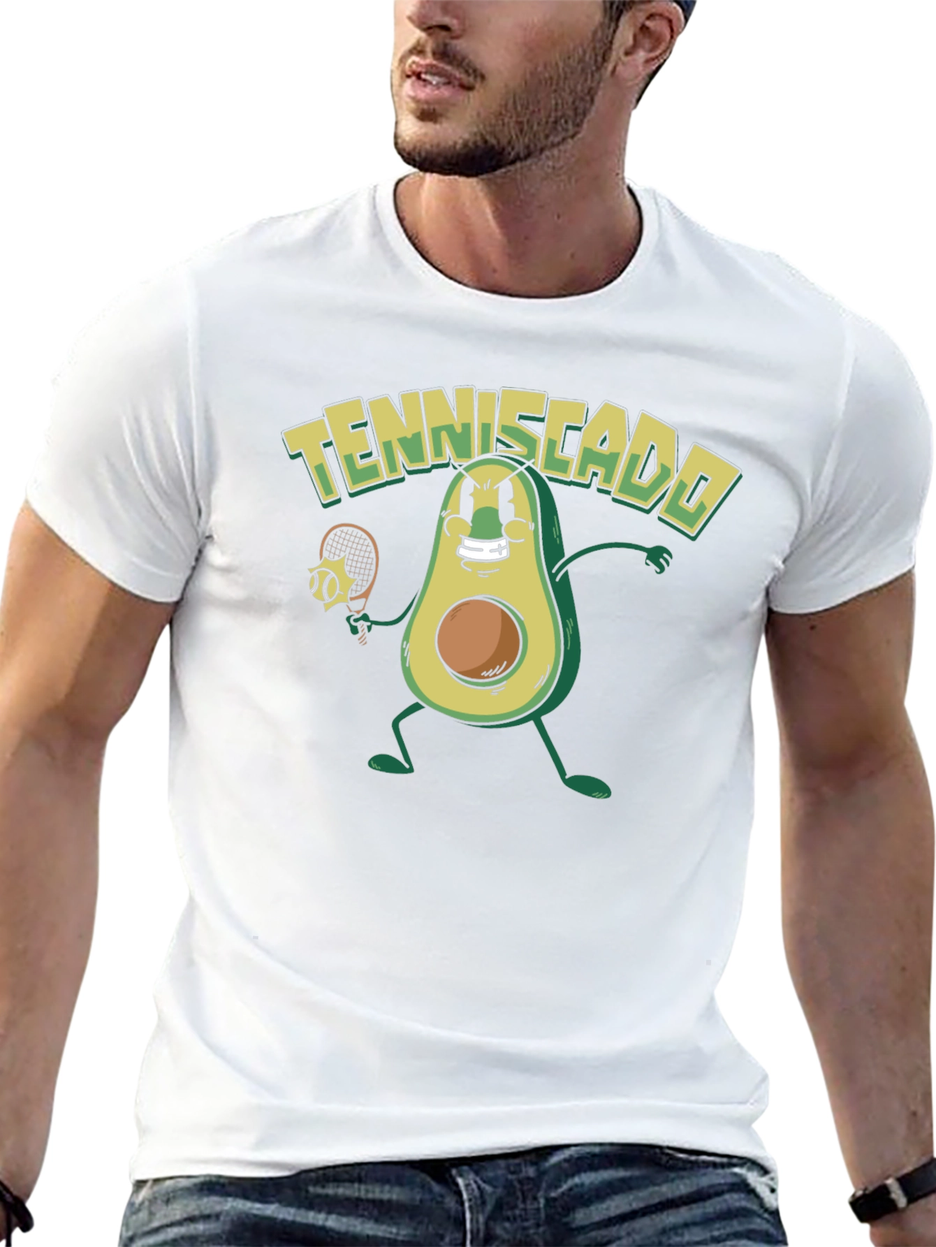 Tenniscado Funny Avocado Tennis T-Shirt